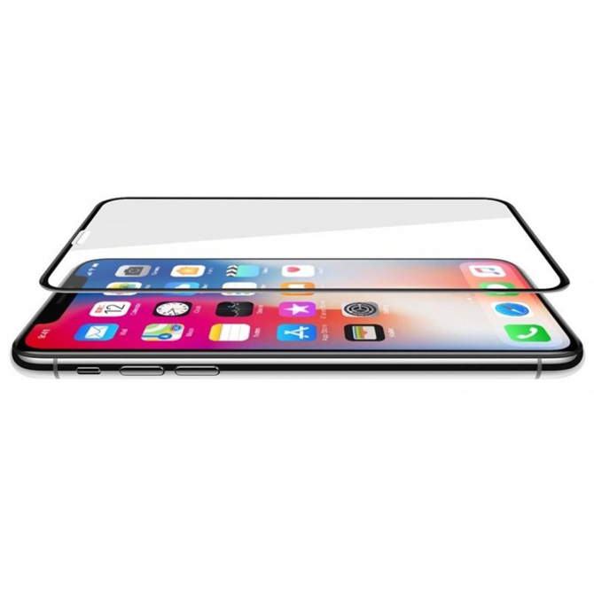 Защитное стекло для Apple iPhone Xr/11 (0.3 мм, 4D ARC чорне)-2