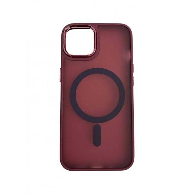 Чехол Pjur with Magsafe for iPhone 14 Bordo