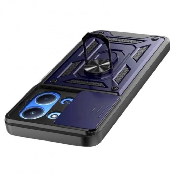 Чехол HONOR Hard Defence Series Xiaomi Redmi Note 14 4G Dark Blue (with Camshield and magnet)-2