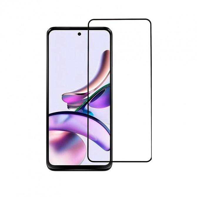 Захисне скло для MOTO G13/G23/G53 Full Glue (0.3 мм, 2.5D, чорне) ЛЮКС