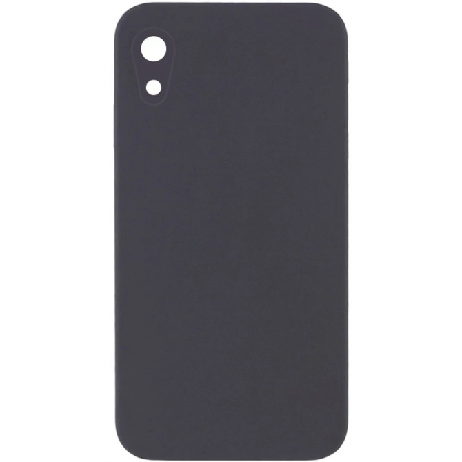 Силіконовий чохол для iPhone XR Dark Gray FULL (NO LOGO)
