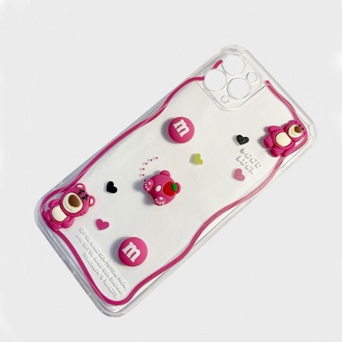 Чехол 3D M&M`s series for iPhone 11 Pro Bear Red-1