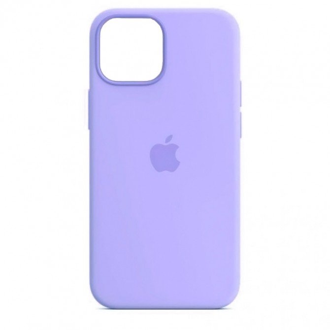 Оригинальный силиконовый чехол для iPhone 13 mini Сиреневый FULL-3