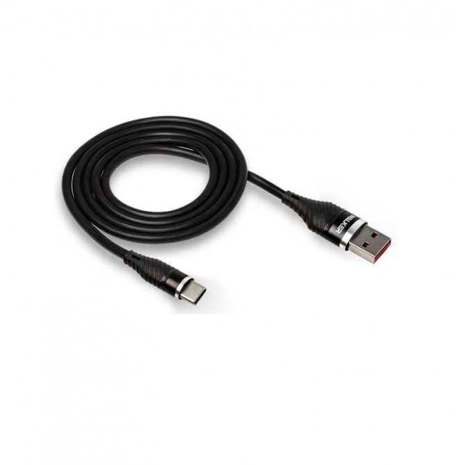 Кабель USB WALKER C735 Type-C Black 1m-1
