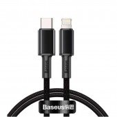 Кабель Baseus Cafule Type-C to Lightning PD 20W (CATLJK-B01) Black 2m Кабель Baseus Cafule Type-C to Lightning PD 20W (CATLJK-B01) Black 2m