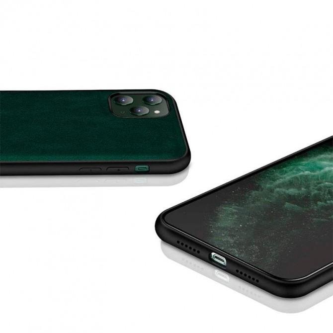 Чехол X-Level Leather series iPhone 12/12 Pro Green-1
