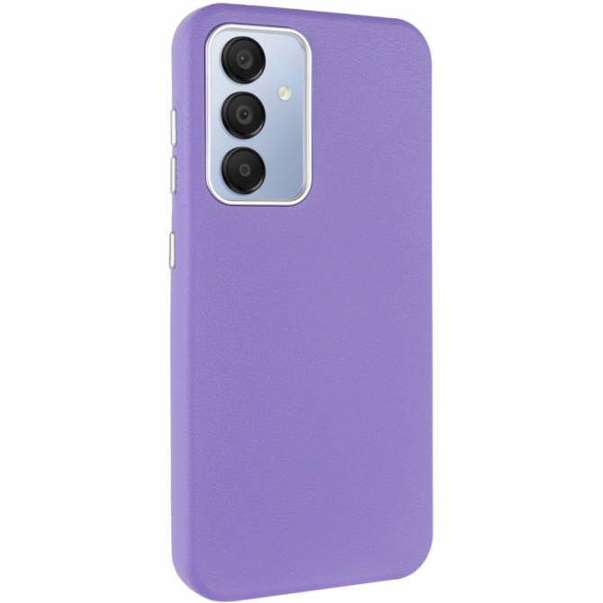 Шкіряний чохол Leather Case Metal Buttons для Xiaomi Redmi 13C / Poco C65 Light Purple