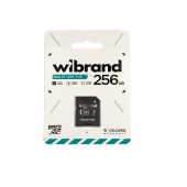 Карта памяти Wibrand MicroSDHC 256GB UHS-I U3 (Class 10) + Adapter SD