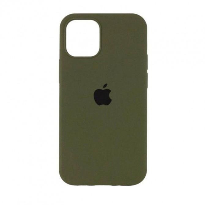 Силиконовый чехол для iPhone 15 Pro Dark Olive FULL