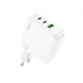 МЗП 1USB + 2Type-C Hoco C115A PD65W White