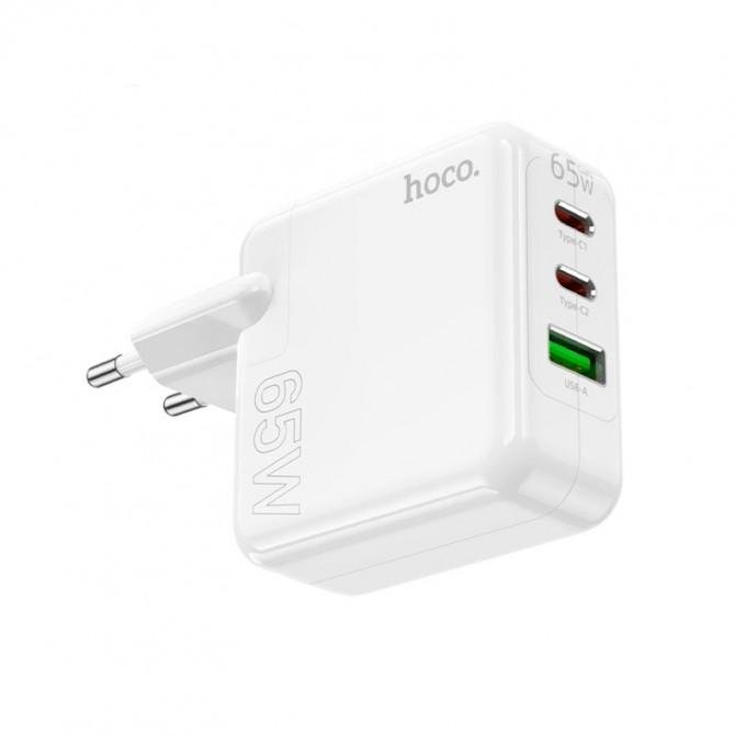 МЗП 1USB + 2Type-C Hoco C115A PD65W White-1