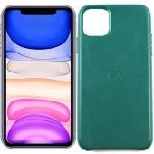 Чехол Leather Case для iPhone 11 Dark Green