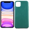 Чехол Leather Case для iPhone 11 Pro Dark Green