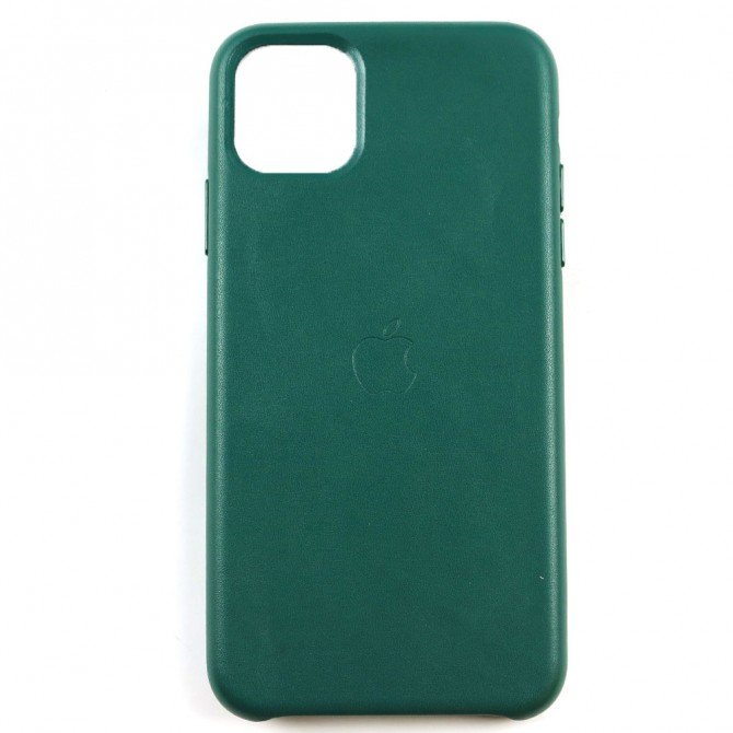 Чохол Leather Case для iPhone 11 Pro Темно Зелений-4