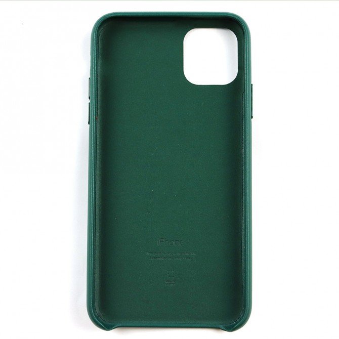 Чохол Leather Case для iPhone 11 Pro Темно Зелений-3