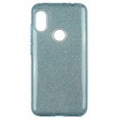 Чохол Silicone 3in1 Блискітки для Xiaomi REDMI Note 6 Pro Синій Чохол Silicone 3in1 Блискітки для Xiaomi REDMI Note 6 Pro Синій