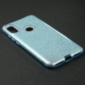 Чохол Silicone 3in1 Блискітки для Xiaomi REDMI Note 6 Pro Синій Чохол Silicone 3in1 Блискітки для Xiaomi REDMI Note 6 Pro Синій