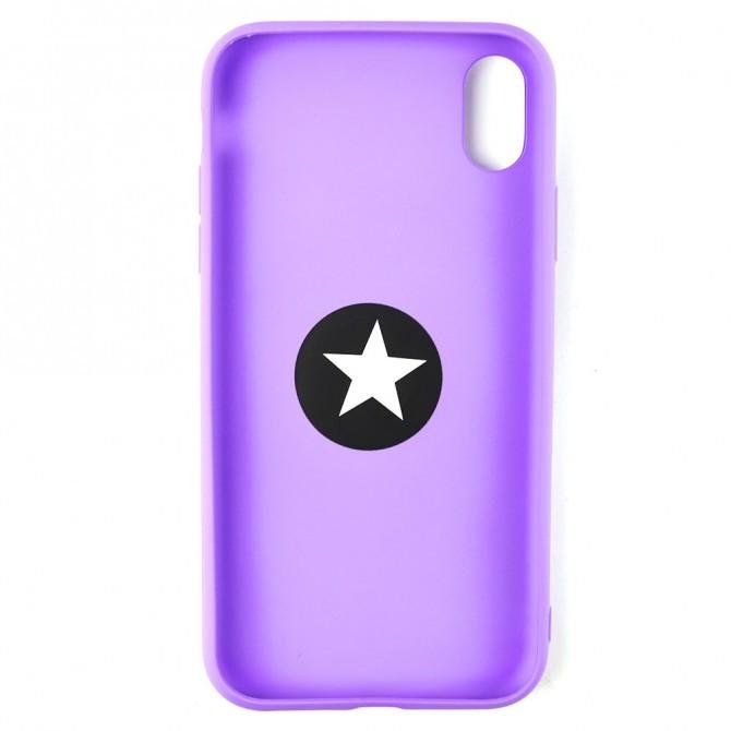 Чехол Ring Color для iPhone Xr Фиолетовый-2