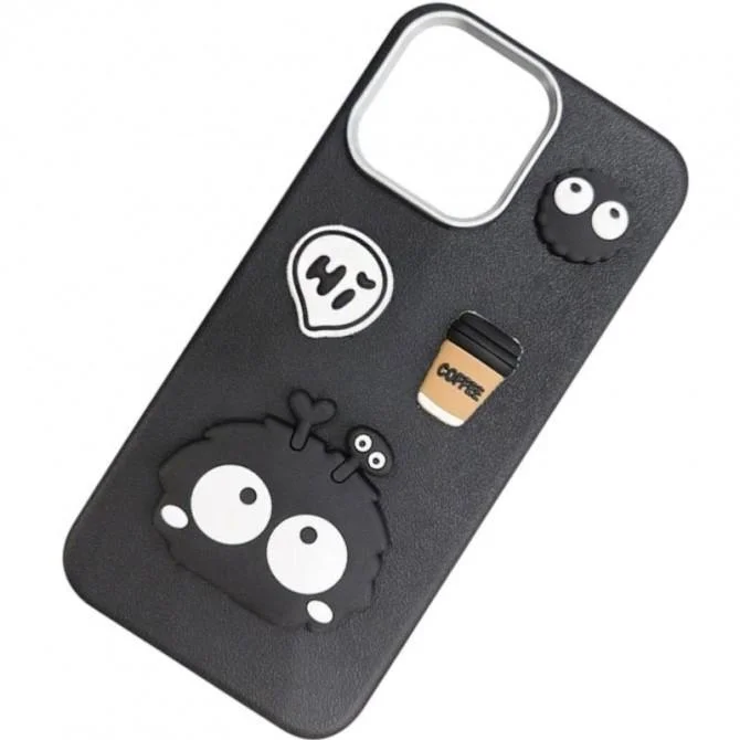 Чехол TPU Leather Toys для Xiaomi Redmi 15 (Monster / Black)-2