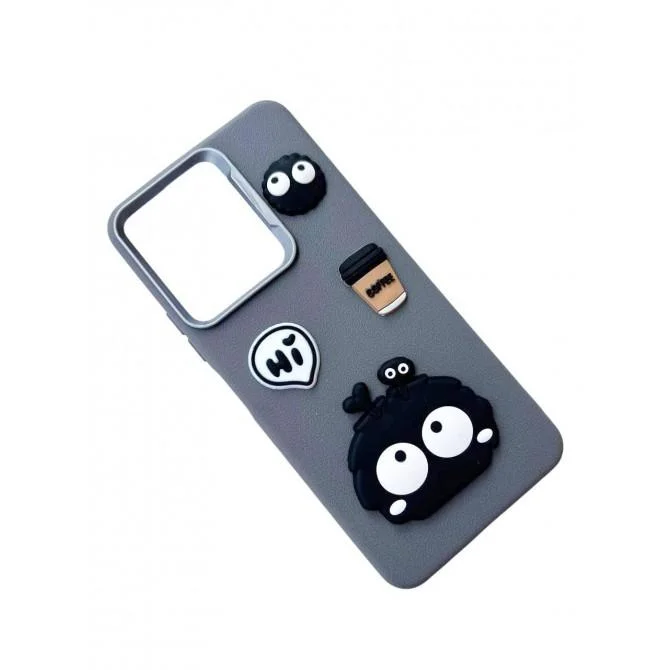 Чехол TPU Leather Toys для Xiaomi Redmi 15 (Monster / Grey)-1