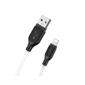 Кабель USB Borofone BX42 Silicon Lightning White 1m