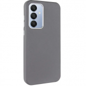 Шкіряний чохол Leather Case Metal Buttons для Samsung Galaxy S23 FE Titanium Grey