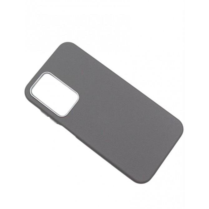 Кожаный чехол Leather Case Metal Buttons для Samsung Galaxy S23 FE Titanium Grey-1