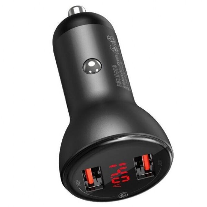 АЗУ 2USB Baseus Digital Display (45W) (CCBX-B0G) Grey