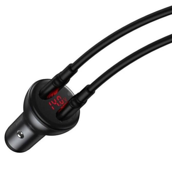 АЗУ 2USB Baseus Digital Display (45W) (CCBX-B0G) Grey-2