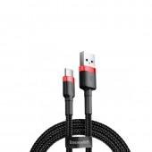 Кабель Baseus Cafule Type-C (CATKLF-C91) Black/Red 2m