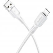 Кабель USB Borofone BX116 Certain Lightning White 1m