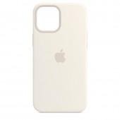 Оригінальний силіконовий чохол для iPhone 12 Pro Max Молочний FULL