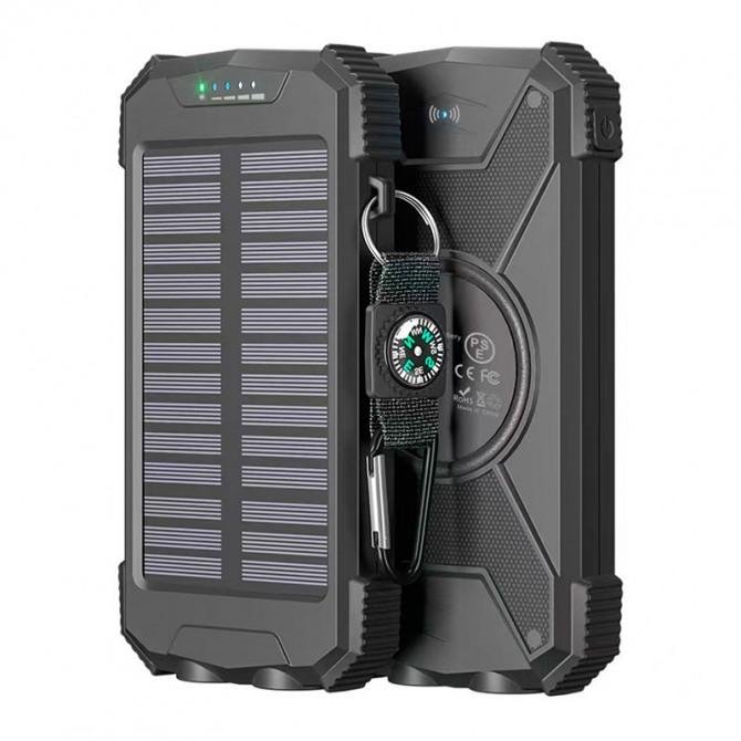 Повербанк HAVIT HV-PN W05 10000mAh Solar с солнечной батареей Black