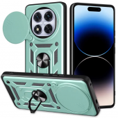 Чехол HONOR Hard Defence Series Xiaomi Redmi Note 14 Pro 4G Green (with Camshield and magnet)
