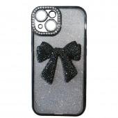 Накладка Glossy Bow для iPhone 15 Black