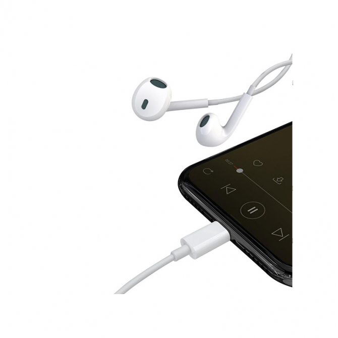 Навушники HF XO EP45 Lightning (bluetooth) mic White-2