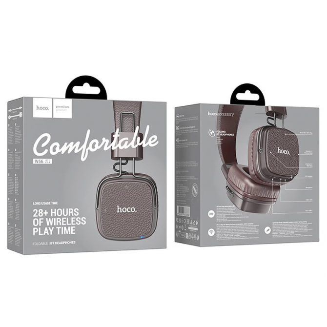 Наушники Bluetooth Headset Hoco W56 Earl Brown-3