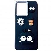 Чехол TPU Leather Toys для Xiaomi Redmi Note 12 4G (Monster / Black)