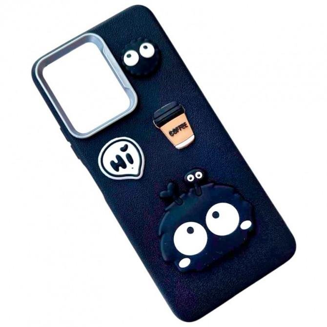 Чехол TPU Leather Toys для Xiaomi Redmi Note 12 4G (Monster / Black)-2