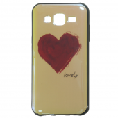 Чехол U-Like Picture series для Samsung J500 Heart Blue