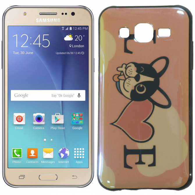 Чехол U-Like Picture series для Samsung J500 Love Pink