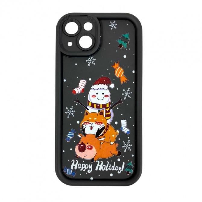 Чехол TPU Merry Christmas iPhone 13 Black