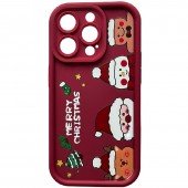 Чехол TPU Merry Christmas iPhone 13 Bordo Чехол TPU Merry Christmas iPhone 13 Bordo