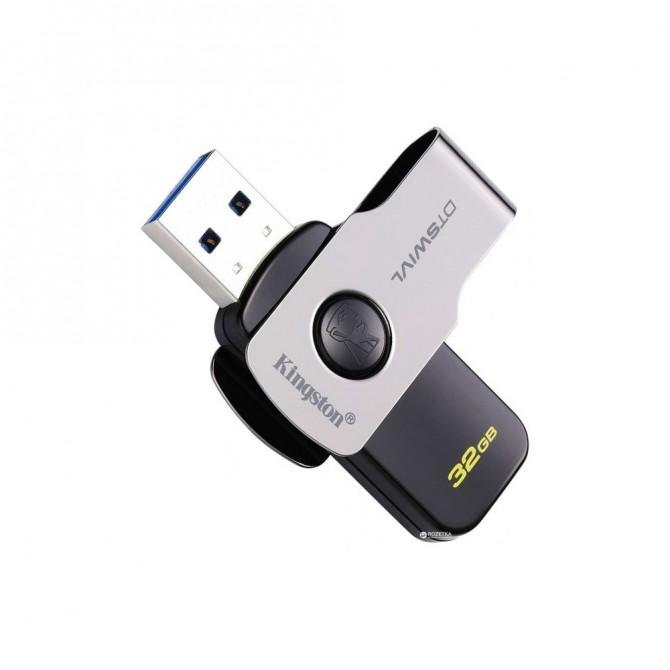 Флеш память Kingston 32GB DT Swivel Design Черный-2