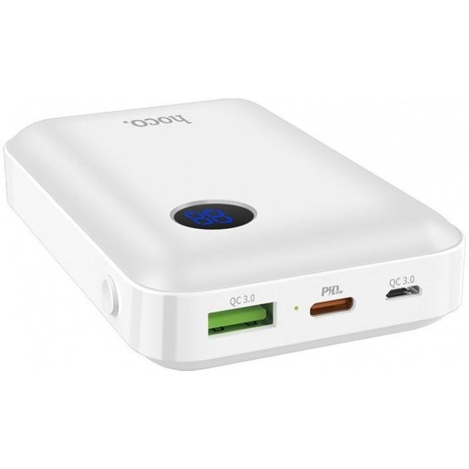 Повербанк Hoco J44 PD+QC3.0 (10000 mAh) White