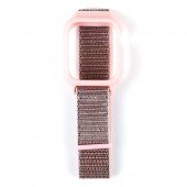 Ремінець для Apple Watch 38/40mm Nylon Sport Loop Pink + Protective Case Ремінець для Apple Watch 38/40mm Nylon Sport Loop Pink + Protective Case