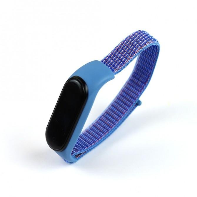 Ремінець для Xiaomi Band 3/4 Nylon design Blue
