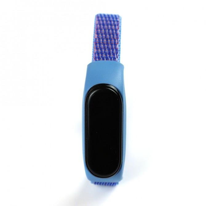 Ремінець для Xiaomi Band 3/4 Nylon design Blue-1