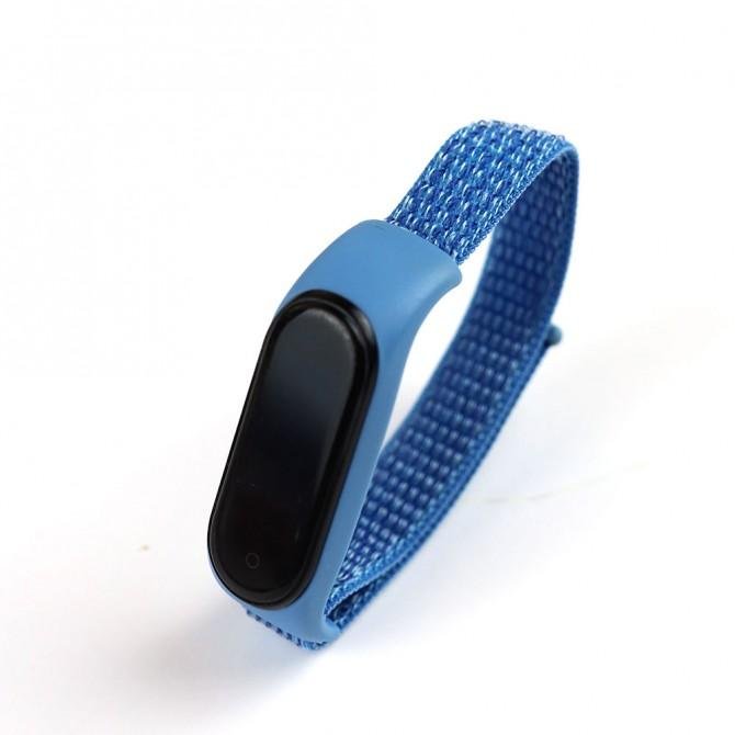 Ремінець для Xiaomi Band 3/4 Nylon design Cyan-1