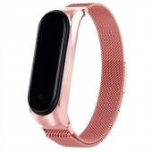 Ремешок для Xiaomi Band 5/6 milanese design Pink